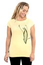 Frauen Raglan-Shirt Kenia Spitzwegerich gelb