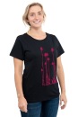 Frauen T-Shirt Kenia Wilde Karde schwarz XL